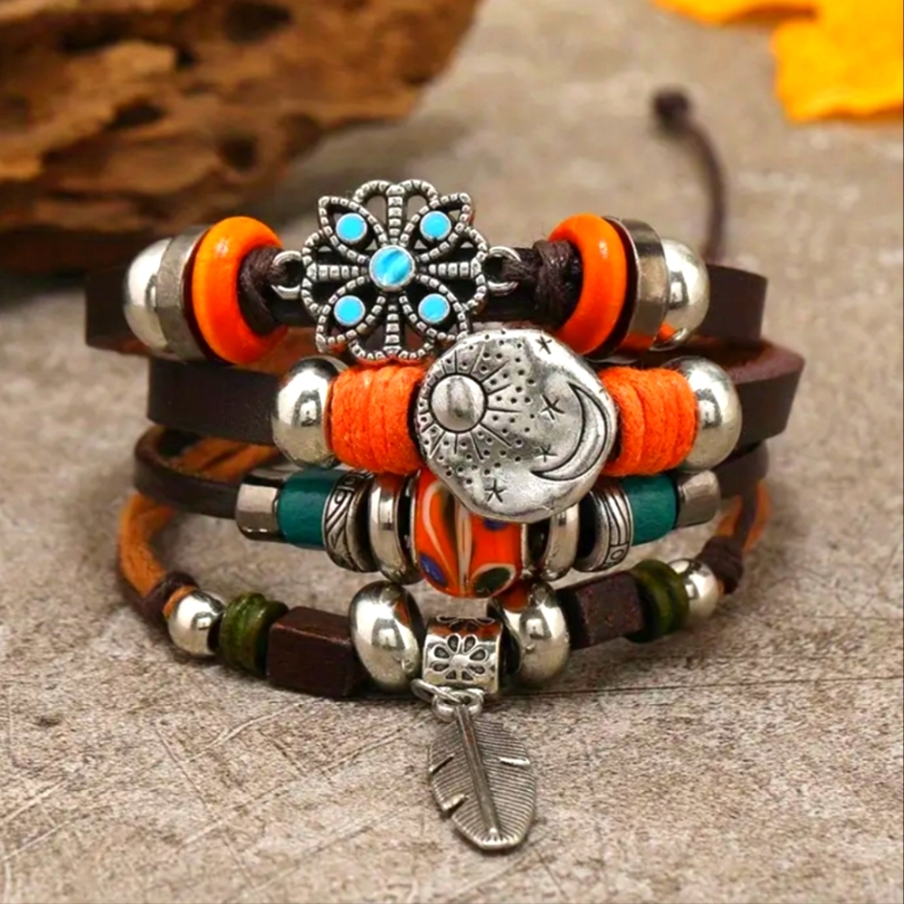 Leather Multilayered Bracelet